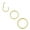 Gold（18G,6mm+8mm+10mm), variant on 20G Hinged Segment Seamless Clicker Ring,Nose Ring Hoop,Septum Helix Conch Piercing Jewelry,3 Pcs Lip Lobe Hoop Earrings(6mm+8mm+10mm,Gold)