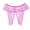 Pink, variant on Women's Open Crotch Sexy Panties, Plus Size Full Floral Lace Low Waist Briefs, Sheer Stretch Sensual Lingerie Underwear for Women