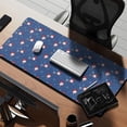 thumbnail image 2 of Long Mouse Pads for Desk,Blue Christmas Santa and Snowflake Desk Mats on Top Of Desks, Desk Mouse Pad Extra Large with 3mm Non-Slip Base and Stitched Edge for Gaming,Work,Home 35.4x15.7in, 2 of 4