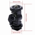 thumbnail image 3 of Aluminum Cold Shoe 1/4 Screw Mount Arm for DSLR Camera Monitor Microphones Video Light Clamp For Video Recording, 3 of 8