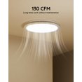 thumbnail image 2 of Extractor de baño Fitop 130CFM 47W con luz 1100LM 3000K/4000K/5000K, 2 of 9