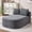 Gray, variant on YIORTWO 67" Oversized Corduroy Chaise Lounge Chair, No Assembly Required Deep Seat Sleeper Sofa, Convertible Sofa Bed & 2 Pillows, Black