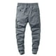 thumbnail image 4 of Pantalones largos de moda para hombre, casuales, de color sólido, cargo, con bolsillos y cremallera, cintura elástica, pantalones largos de algodón para hombre., 4 of 9