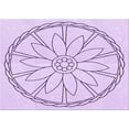 thumbnail image 1 of Ahgly Company Machine Washable Indoor Rectangle Transitional Orchid Purple Area Rugs, 5' x 8', 1 of 1