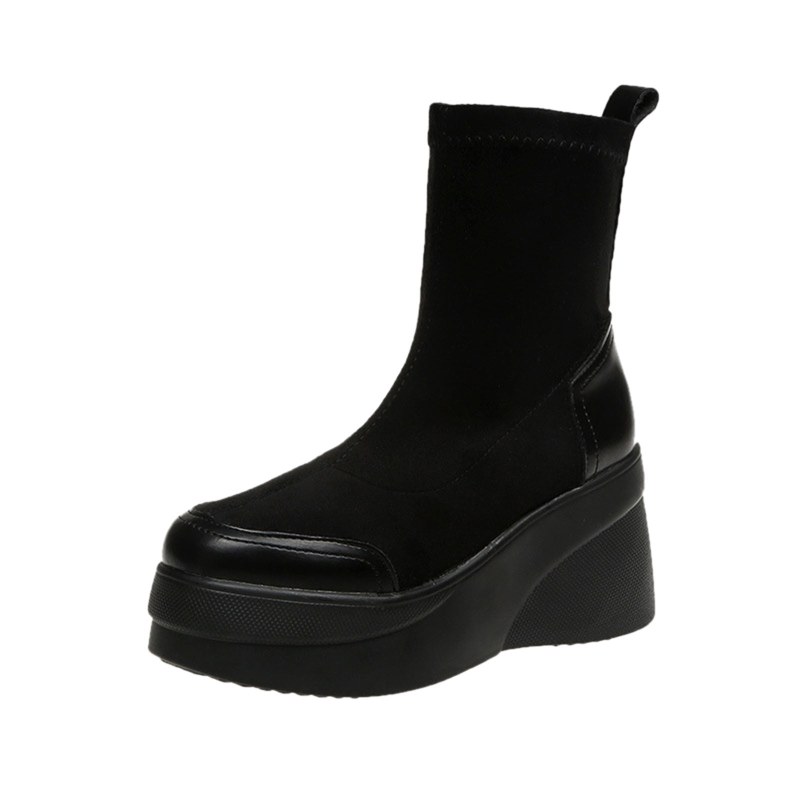 NN Ankle Boots For Women Low Heel,Women's Work Waterproof Hiking Combat ...