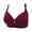 Wine, variant on Bigersell Women's Bras No Underwire On Sale Women Bras Full-Coverage Soft Bra Style B3395 V-Neck Seamless Bras Hook and Eye Bra Closure Tall Size Full Figure Bras for Women Plus Size Black S