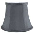 thumbnail image 4 of Meriville Set of 5 Gray Faux Silk Clip On Chandelier Lamp Shades, 4-inch by 6-inch by 5-inch, 4 of 5