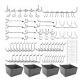 thumbnail image 1 of Ganchos Para Tablero Perforado Con Compartimientos Para Tablero Perforado Accesorios Para Tablero Perforado Utilidad Para Cobertizo De Herramientas Sunnimix Ganchos para tablero perforado, 1 of 8
