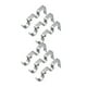 thumbnail image 1 of Silver 2 de 6 piezas Soporte de pared de barra de cortina de metal ajustable, 1 of 9