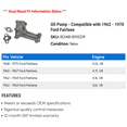 thumbnail image 2 of Pump - Compatible with 1962 - 1970 Ford Fairlane 1963 1964 1965 1966 1967 1968 1969, 2 of 2