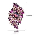 thumbnail image 6 of Kripyery Elegant Colorful Glass Rhinestones Irregular Shape Brooch Pin Vintage Hat Scarf Shawl Badge Bridal Gift Dress Accessories, 6 of 8