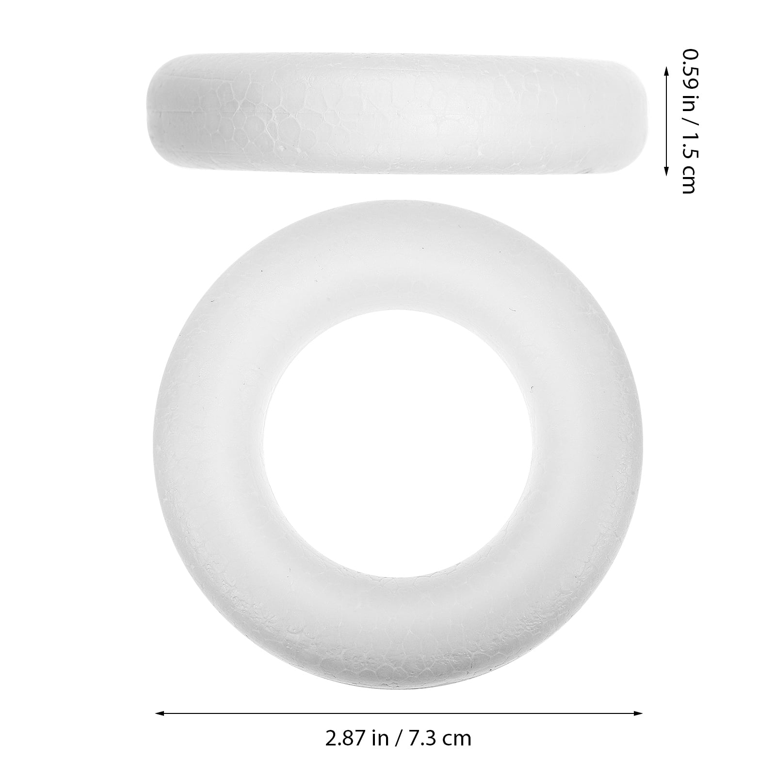 Masteelf 30 Pcs Floral Foam Balls Polystyrene Foam Wreath 7.30X7.30X1.70CM