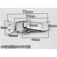 thumbnail image 2 of 12 Pieces Lever Latch Spring Latch Latch, 72mm Stainless Steel Toggle Spring Latch, with Hook, for Cabinet, Box, Drawer, Cabinet, Tool Chest, 2 of 5