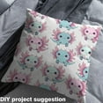 thumbnail image 2 of jejeloiu Pink Axolotl Fabric by the Yard 10 Yards,Cartoon Sea Animal Room Decor Fabric by the Yard,Pink Blue Sewing Fabric For Girls,Ultra Soft Home Decor, 2 of 6