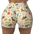 thumbnail image 2 of Picia Monkeys in the Jungle Printed Workout Shorts for Women Seamless Scrunch Butt Lifting High Waisted Yoga Gym Booty Running Moisture-wicking Short Pants-, 2 of 9