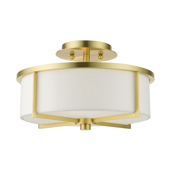 Livex Lighting - Wesley - 2 Light Semi-Flush Mount in Contemporary Style - 13