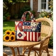 thumbnail image 5 of VMWMSSR 250Th Anniversary Patriotic Quilted Tote Bag 250 Years Stars & Stripes Shoulder Bag Fireworks Print Tote Bag For 4Th Of July Shopping & Travel(A-14.96×13.97In), 5 of 5