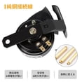 thumbnail image 4 of Bocina de caracol de motocicleta, bocina de caracol electr¨?nica universal mini ruidosa para altavoz de voz ruidosa de motocicleta 12V 510HZ Sirena de bocina de aire de caracol de coche negro Ecomeon no, 4 of 5