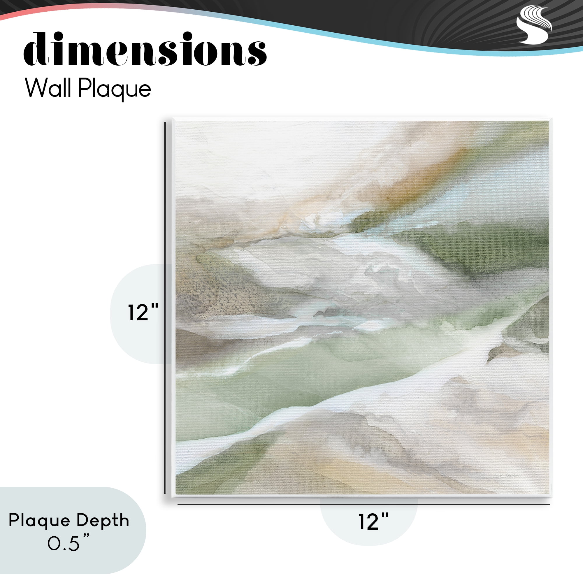 Stupell Industries Serene Misty Landscape Wall Plaque Art, design by Carol Robinson