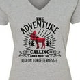 thumbnail image 4 of Inktastic Pigeon Forge Tennessee the Adventure is Calling and I Must Go Women's V-Neck T-Shirt, 4 of 5