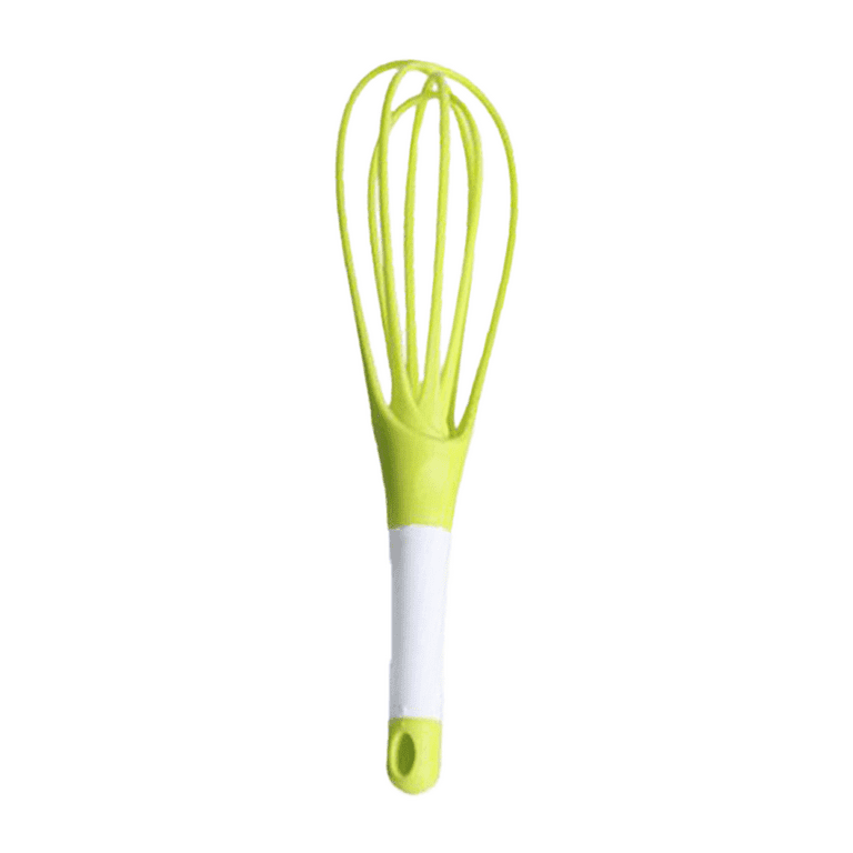 Whisk 2-In-1 Collapsible Balloon and Flat Whisk Silicone Coated Steel Wire