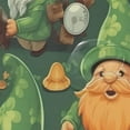 thumbnail image 4 of FREEAMG St. Patrick's Day Cute Gnome Bath Curtain Rugs Sets 2 Pcs, Bathroom Theme Set with Shower Curtain and Non-Slip Carpet -12 Hooks-60X72in, 4 of 7