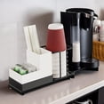 thumbnail image 2 of Metal Coffee & Tea Station Organizer Small Space for Office Disposable Paper Cups Holder Tea Bags, Coffee Pods Organizer, 2 of 5