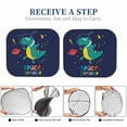 thumbnail image 7 of Uemuo Dinosau Space Explorer Printed 2 PCS Car Windshield Sun Shade, Auto Sun Heat and UV Rays Blocker, Foldable Automotive Front Window Sunshade Protector, 7 of 7