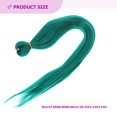 thumbnail image 4 of 3 rollos trenzas largas cabello preconedado de trenzas estiradas extensiones de cabello de seda a baja temperatura para trenzas, 4 of 5