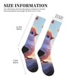 thumbnail image 4 of Sikiie Heart Sky Bird Couple 1 Pairs Compression Socks for Men and Women 15-20 mmHg Running Support Socks, 4 of 7