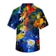 thumbnail image 3 of Men's Short Sleeve V Neck Print Chest Pocket Carer Top S, 3 of 3