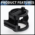 thumbnail image 6 of Unique Bargains Cup Holder 2.95" Car Universal Car Air Vent Cup Holder with Hook Plastic Black Gray 1 Pc, 6 of 6