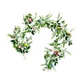 thumbnail image 3 of perfeclan Easter Garland Artificial Easter Egg Garland Seasonal Decoration with Butterflies Spring Garland Greenery Garland for Holiday A, 3 of 9