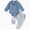 Blue, variant on 3-6 Months Toddler Baby Boy Brother Clothes Long Sleeve Sweatshirt Pullover Tops Elastic Long Pants Set 2Pcs Fall Winter Outfit Fall Winter Set for 0 6 12 18 24 M 1t 2t 3t 4t 5t 6t