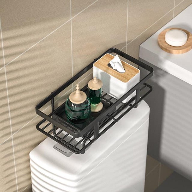 Organizador de Almacenamiento para Ahorrar Espacio en El Baño Perfecl 1 nivel negro