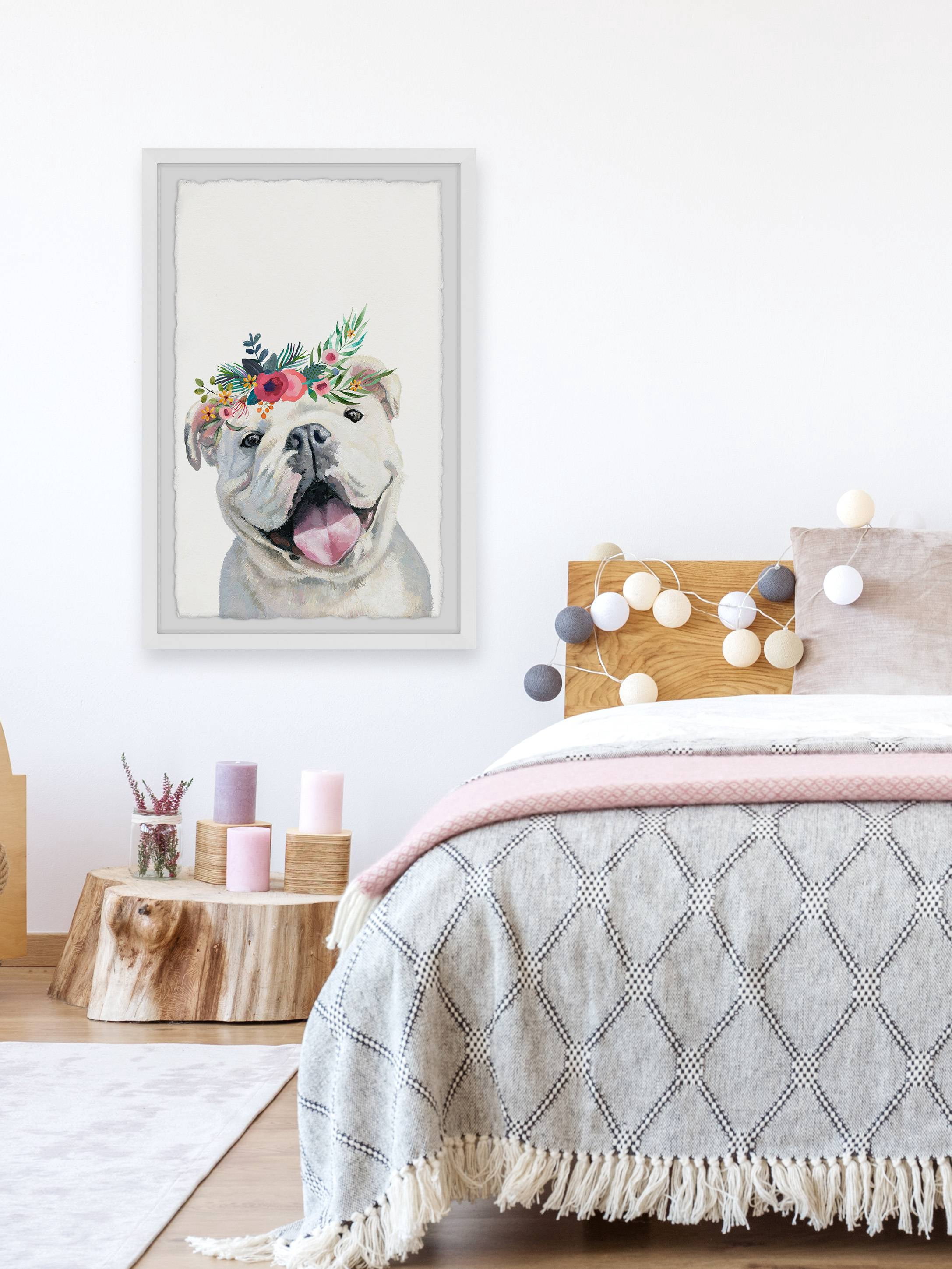 Parvez Taj Jolly Puppy Framed Wall Art