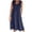 Navy, variant on Women's Summer Casual Sleeveless Crew Neck A-Line Maxi Dress with Pockets Fashion Beach Vacation Tank Dresses