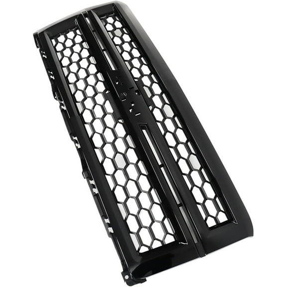 ALL-CARB Front Upper Bumper Grille Gloss Black Honeycomb Replacement for Silverado 1500 LT LTZ WT 2014-2015