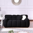 thumbnail image 2 of Cloud Couch, 64.96" Loveseat Couch with 24.5" Deep Seat, Comfy 2 Seat Couch with Marshmallow Shape for Living Room, Black, 2 of 9