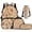 American Flag Deer, variant on Black Dog Bookbag with Lunch Box, 4Pcs Boys School Bag Set with Pencil Case & Water Bottle Sleeve for Elementary Primary Middle School Kids Back to School Supplies Gifts