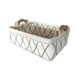 thumbnail image 1 of Cesta de almacenamiento , con asas de transporte Clasificación Caja de contenedor Cajón para baño Hogar Bebés Guardería Juguetes blanco Medio Sunnimix canasta de almacenamiento, 1 of 7