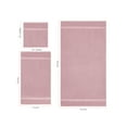 thumbnail image 5 of Beautiful by Drew Barrymore 6-Piece Dobby Bath Towel Set, Soft 100% Cotton, Rose Pink, 5 of 5