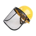 thumbnail image 2 of Casco para motosierra con protector facial de malla, casco de construcción, visera facial, casco duro para desmalezar, casco para arborista y silvicul, 2 of 8