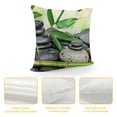 thumbnail image 4 of Orinice Bamboo Leaves Graphic Decorative Cushion Throw Pillow Cover for Home Couch Living Room Bed Sofa, Aesthetic Decor 1PC 20x20in, 4 of 5