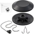 thumbnail image 1 of 2 Pack Snap-In Seat Disc & 1 Pcs Flush Valve Chain, Compatible with American Standard 033643-0070A, Universal Fit Heritage Series Toilets One Piece Model - #2031, Professional Grade, 1 of 6