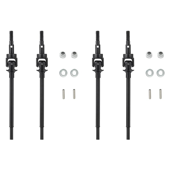 4 Piezas de Eje de TransmisióN de Eje Delantero de Metal de Acero CVD para Axial SCX10 II 90046 1/10 RC Crawler Car AR44 Axle Upgrade Parts