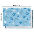 thumbnail image 6 of Blue Dog Paw Footprint Summer Placemats Table Placemats Set Of 4-Linen Kitchen Washable Placemats Table Mats 11.8"x17.7"Non-Slip Heat Resistant, 6 of 6