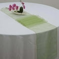 thumbnail image 6 of Efavormart 10 Pack Olive Green Sheer Organza Table Runners - 14"x108", 6 of 7