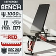 thumbnail image 2 of Synergee Adjustable Wing Back Workout Bench. Weight Bench for Dumbbell & Barbell Press Exercises & Workouts. Great for Commercial, Garage and Home Gym., 2 of 6