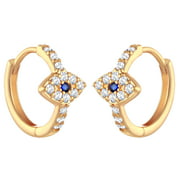 18K Gold Huggie Hoop Earrings for Women - Trendy Cute CZ Jewelry for Sensitive Ears